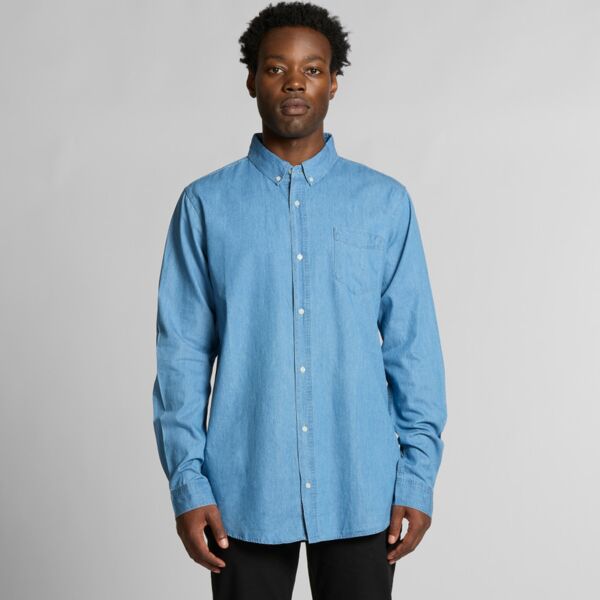 AS Colour - Mens Blue Denimshirt Thumbnail