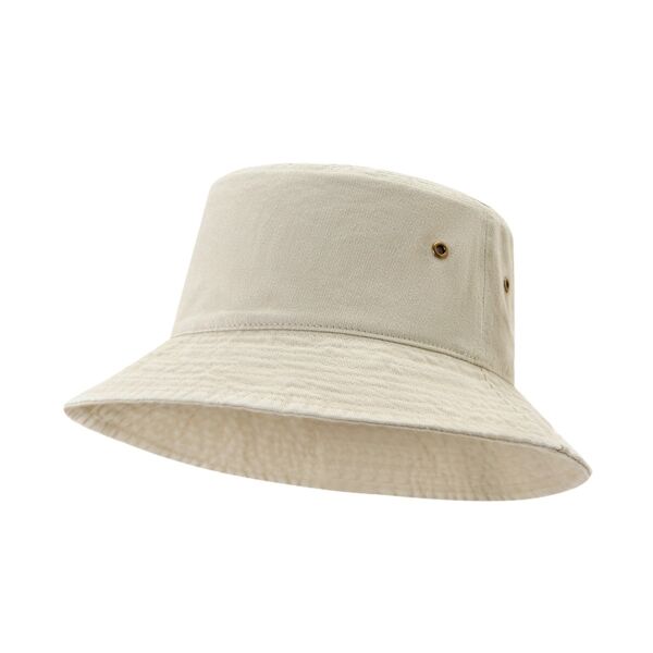 280gsm 100% cotton drill washed bucket hat Thumbnail